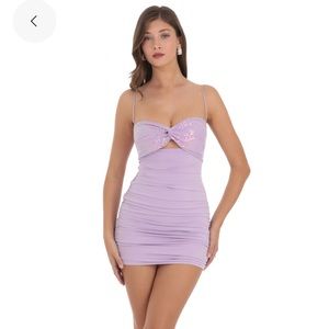 Lucy in the Sky, lavender short dress, size small